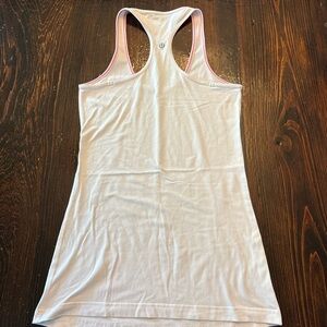 Lululemon Athletica White Racerback Tank Top